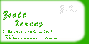 zsolt kerecz business card